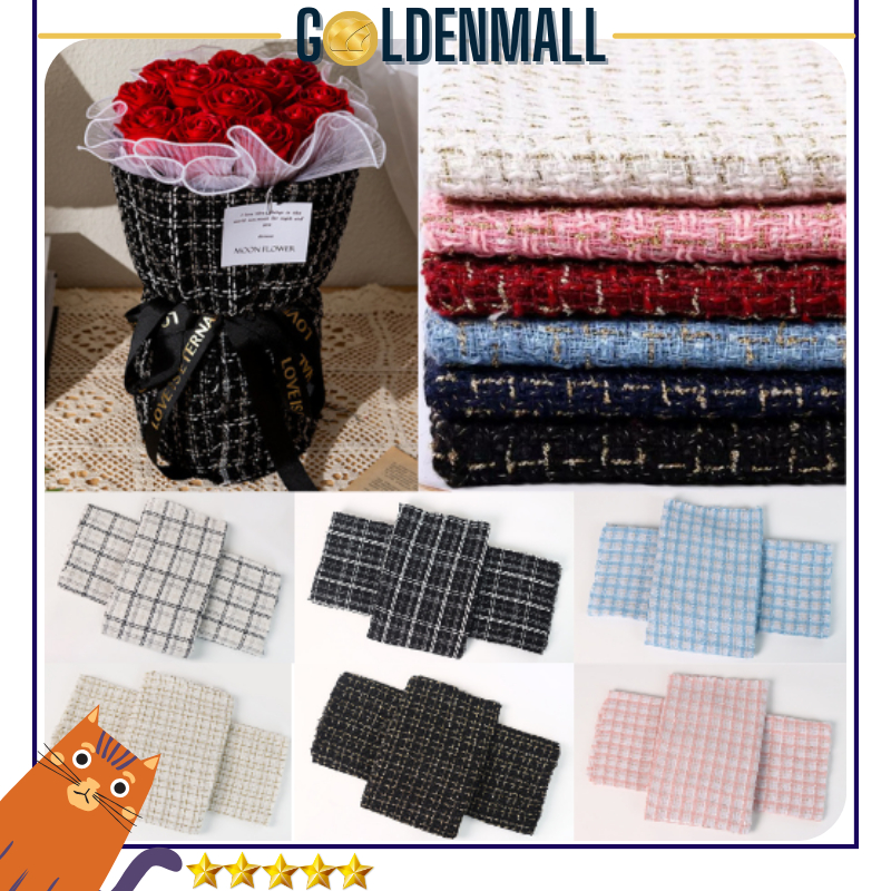 

Kertas Bunga Kain Tweed Cloth Flower Wrapping Fabric Wrapped Bouquets /Kain Pembungkus Wrap Bunga 6268