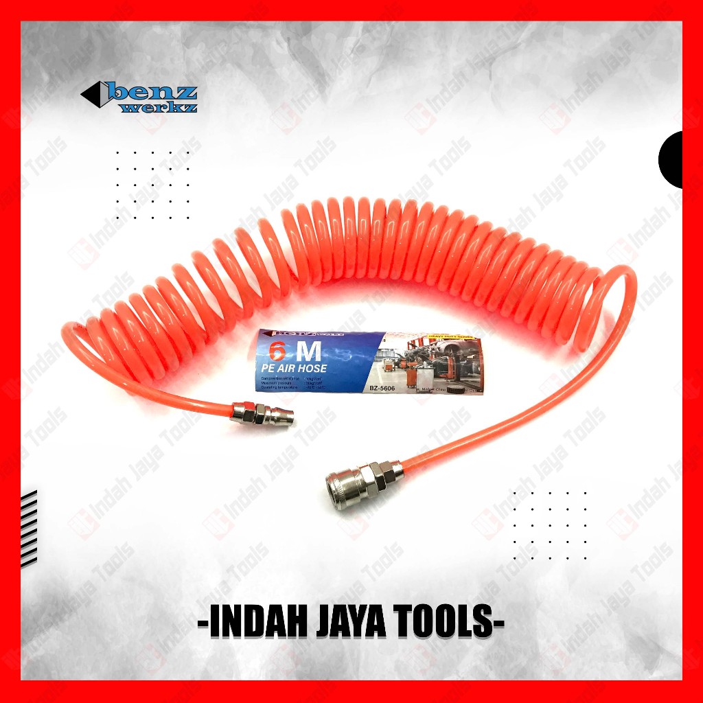 BENZ BZ-5606 Recoil Hose 6 Meter - Selang Angin Kompresor Spiral