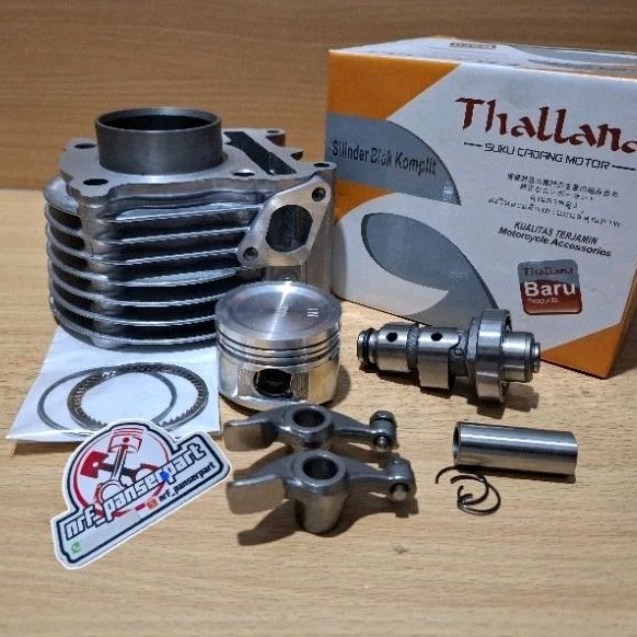 PAKET BLOK SEHER  MIO 5TL/5LW STANDAR 50 MM//BORING SET NOKEN AS/CAMSHAFT/PLATUK KLEP/TEMPLAR YAMAHA