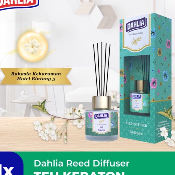 Grosir RADYSA  DAHLIA Reed Diffuser Teh Keraton Heritage  Reed Diffuser Refill  Pengharum Ruangan