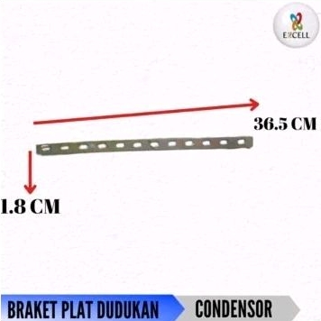 Bracket Braket Plat Dudukan Condensor Extra Fan AC Mobil Universal Besi