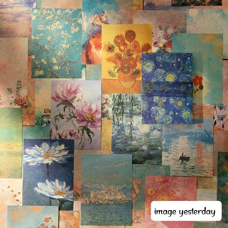 

lkjj 100 lembar kertas dekor vintage retro material paper jurnal diy