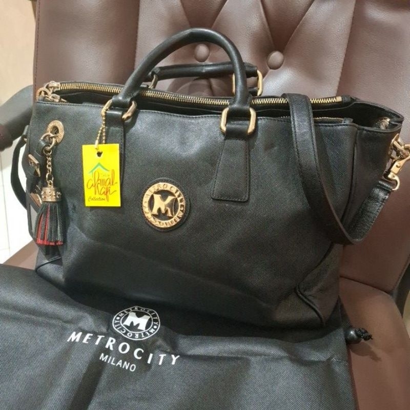 METROCITY TOP HANDLE AND SLING BAG WOMAN ORIGINAL PRELOVED MULUS