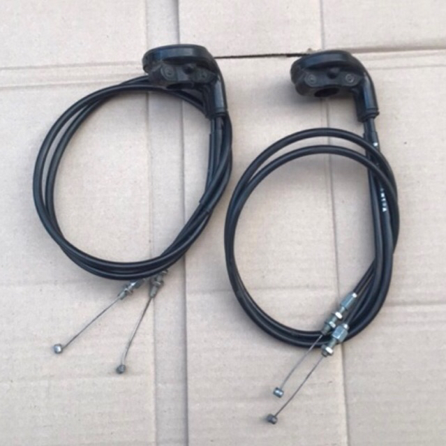 Kabel gas set dudukan holder gas trothole motor supra x125 new Fi K41 Injeksen Ori Second