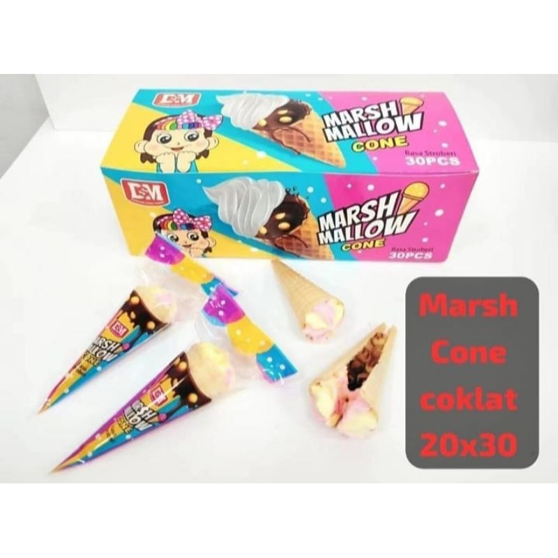 

Permen Marshmallo Cone Isi 30 Pcs