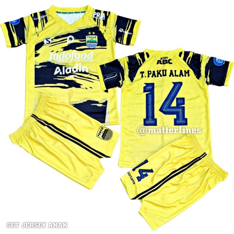 setelan kiper anak persib 2023/2024 / setelan kiper terbaru / jersey setelan persib anak