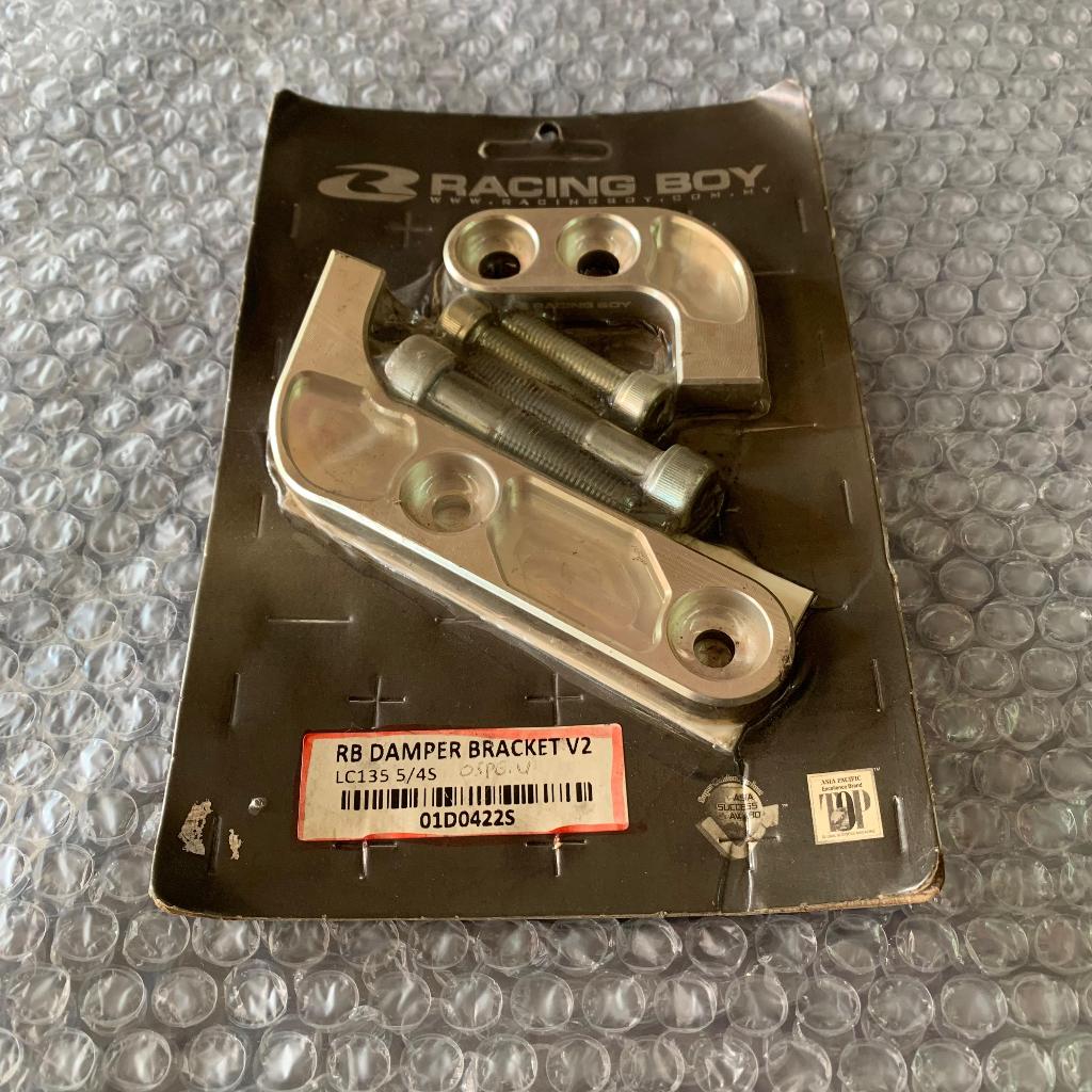 RACING BOY BRACKET STEERING DAMPER RCB RACINGBOY DAMPER BRACKET V2 JUPITER MX 135 LC135 ORIGINAL