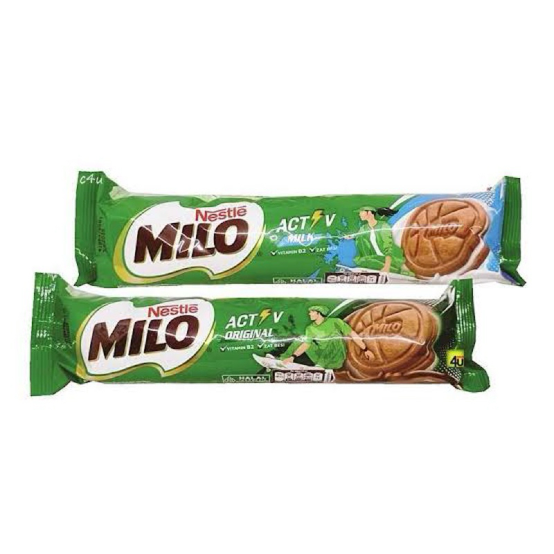 

MILO BISCUIT ACTIV 140 gr original and milk variant sandwich cookie