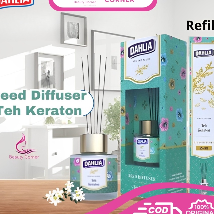 Grosir Dahlia Reed Diffuser Teh Keraton Pengharum Ruangan