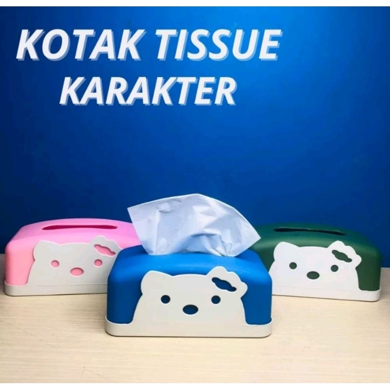 HOMEWARE Kotak Tissue Bentuk Karakter Lucu / Tempat Tisu Dapur Kamar Mandi