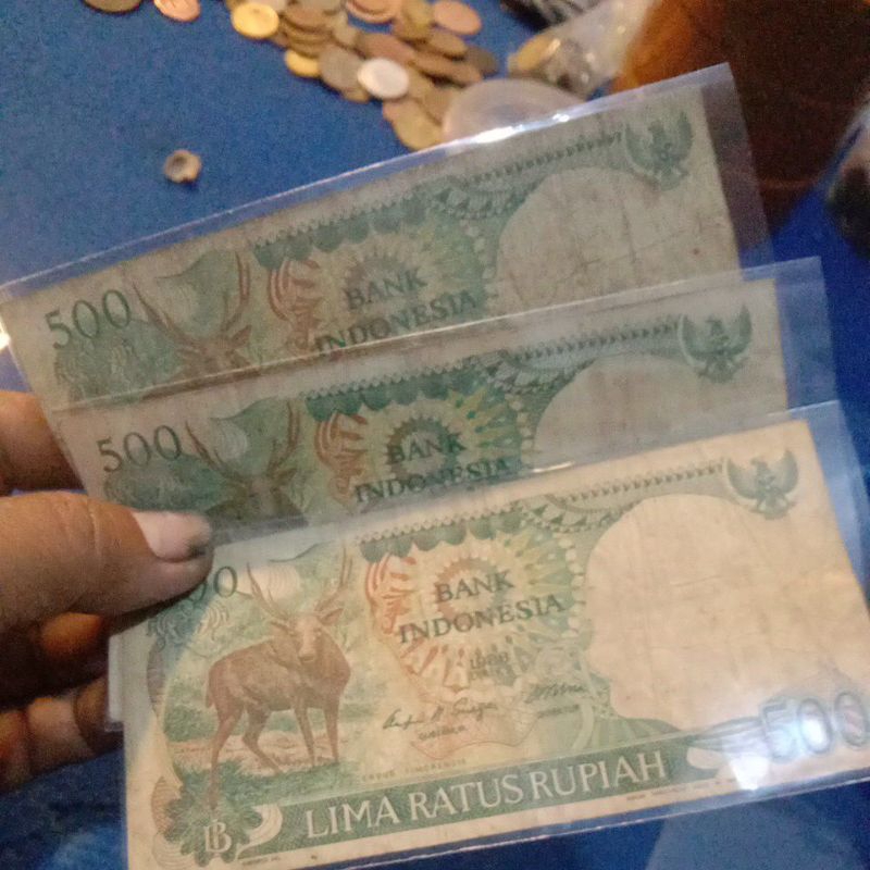 500 rupiah kijang/rusa tahun 1988