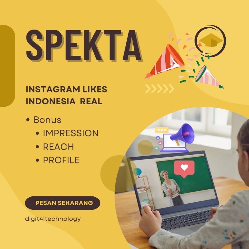 SPEKTA Instagram likes Indonesia REAL | Likes Indonesia | Impression Instagram | REACH Instagram