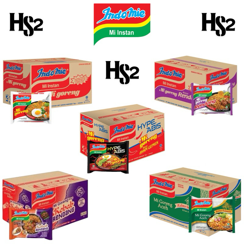 

Indomie Goreng. 5 Varian. 1 Dus (40bks)