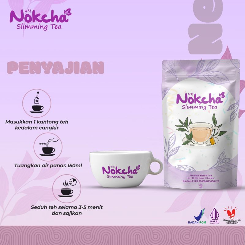 

[NEW] Nokcha Slimming Tea - Teh Pelangsing Sehat Alami 15 Celup