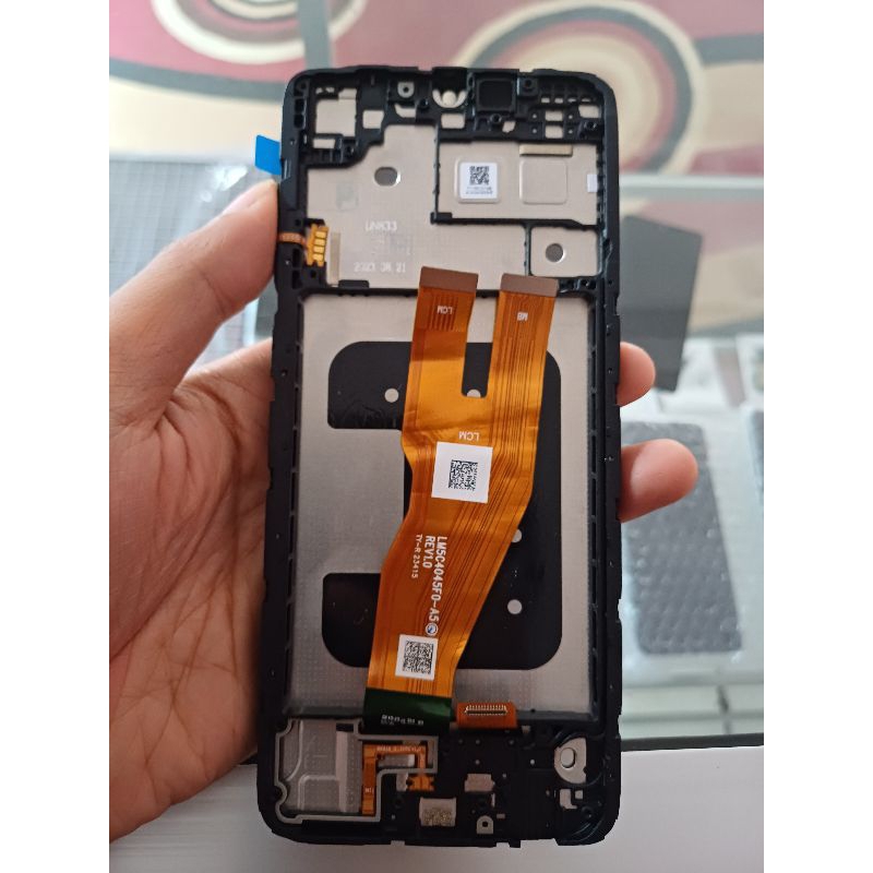 LCD SAMSUNG A05 A055F ORI COPOTAN PLUS FRAME