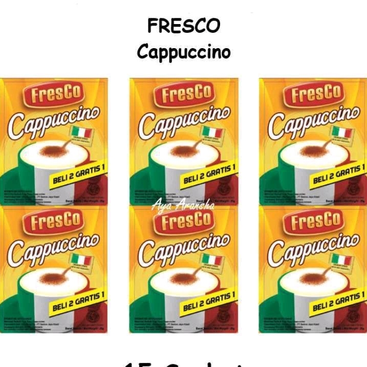 

(COD) PROMO KOPI FRESCO CAPPUCINO RENCENG ISI 9pcs