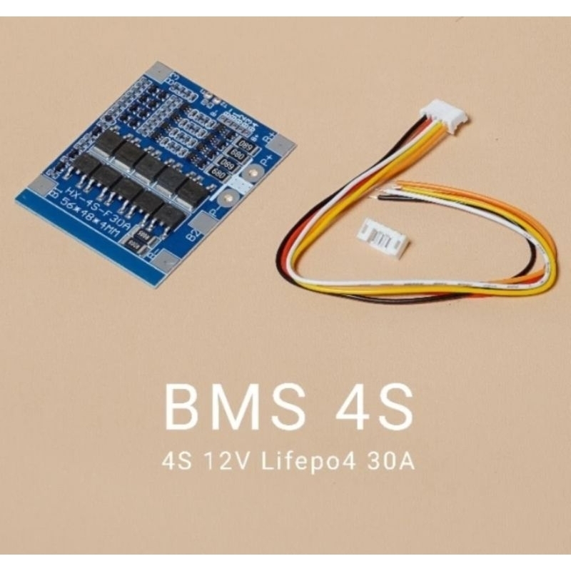 BMS Baterai Lifepo4 4S 30A