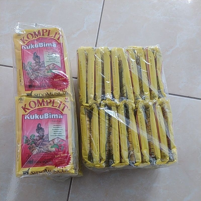 

Jamu komplit Kuku bima isi 10 pcs