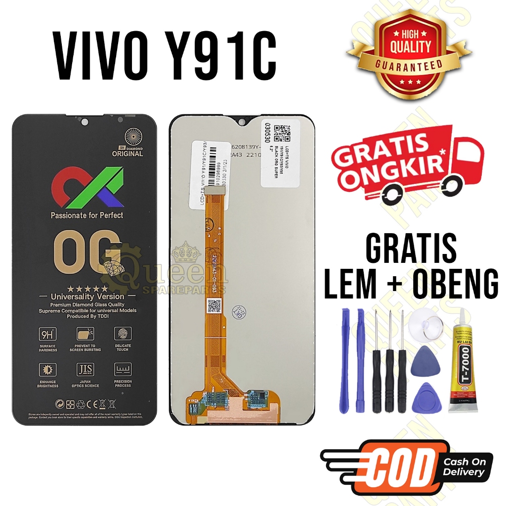 Lcd Touchscreen Vivo Y91C Original OEM Lcd Vivo Y91C Fullset GRATIS LEM OBENG