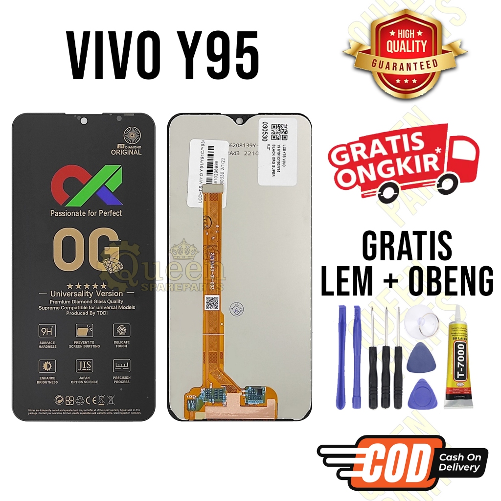 Lcd Touchscreen Vivo Y95 Original OEM Lcd Vivo Y95 Fullset GRATIS LEM OBENG