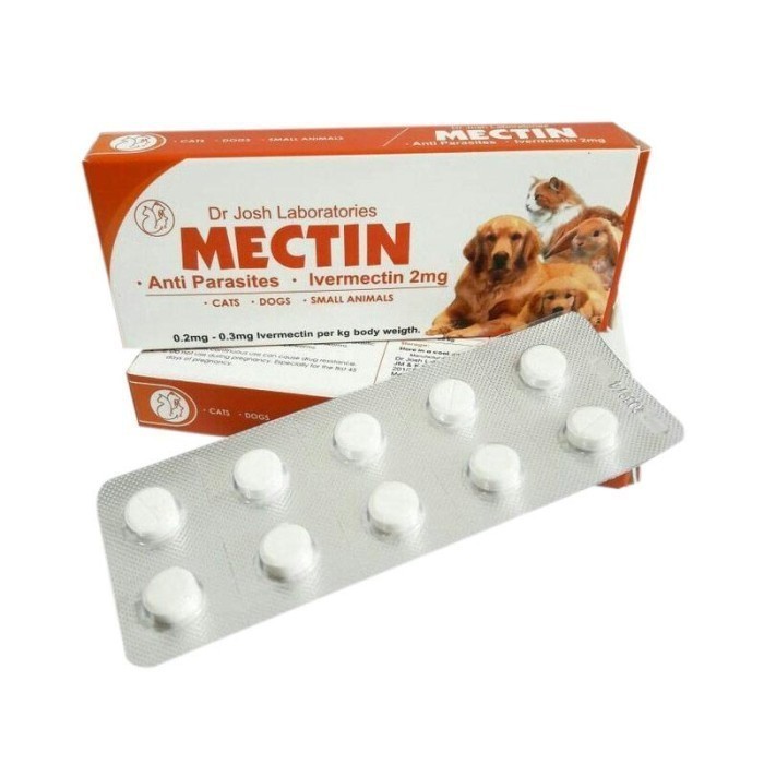 OBAT KUTU ORAL MECTIN Per Tablet Anti Parasit Anjing/kucing