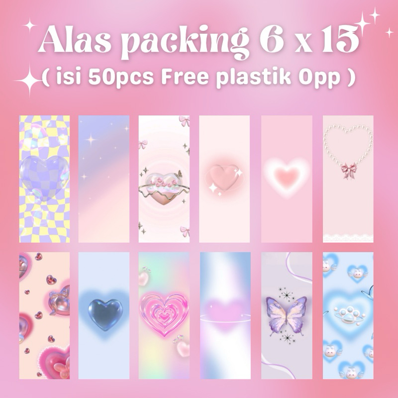 

[isi 50pcs] Alas packing 6x15 /Alas packing custom/Alas packing aksesoris