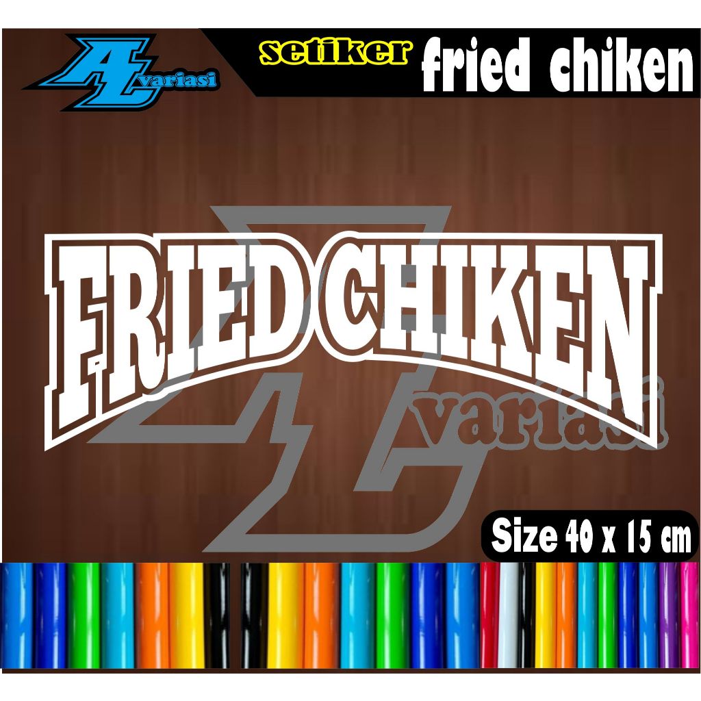 

CUTTING SETICKER FRIED CHIKEN MELENGKUNG DENGAN UKURAN 40X15 CM