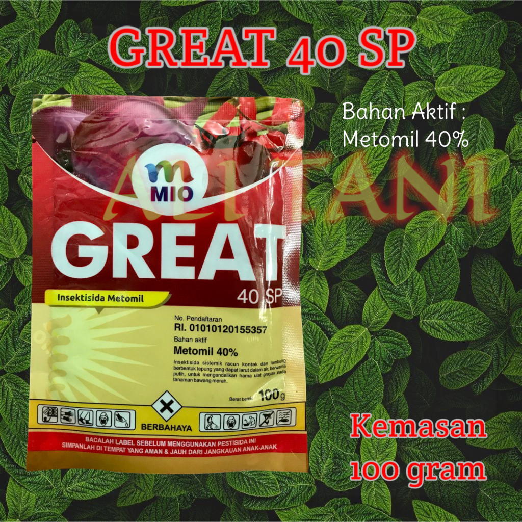 GREAT 40 SP (Metomil Biru) Insektisida Ulat