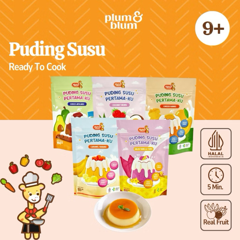 

PLUM & BLUM - Silky Pudding Campuran Berbagai Buah cocok untuk MPASI