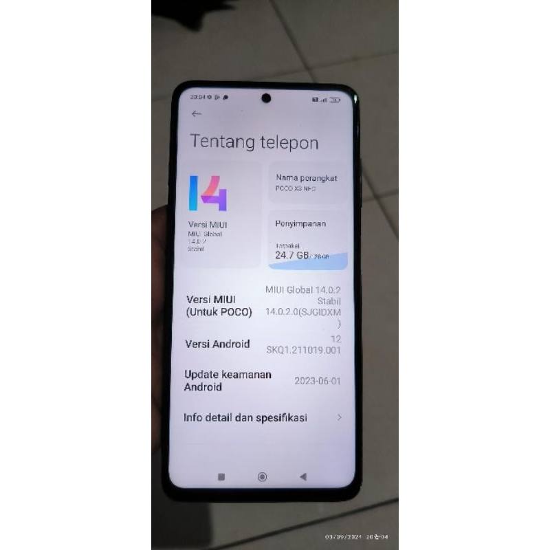 Poco X3 NFC 8/128 bekas Fullset