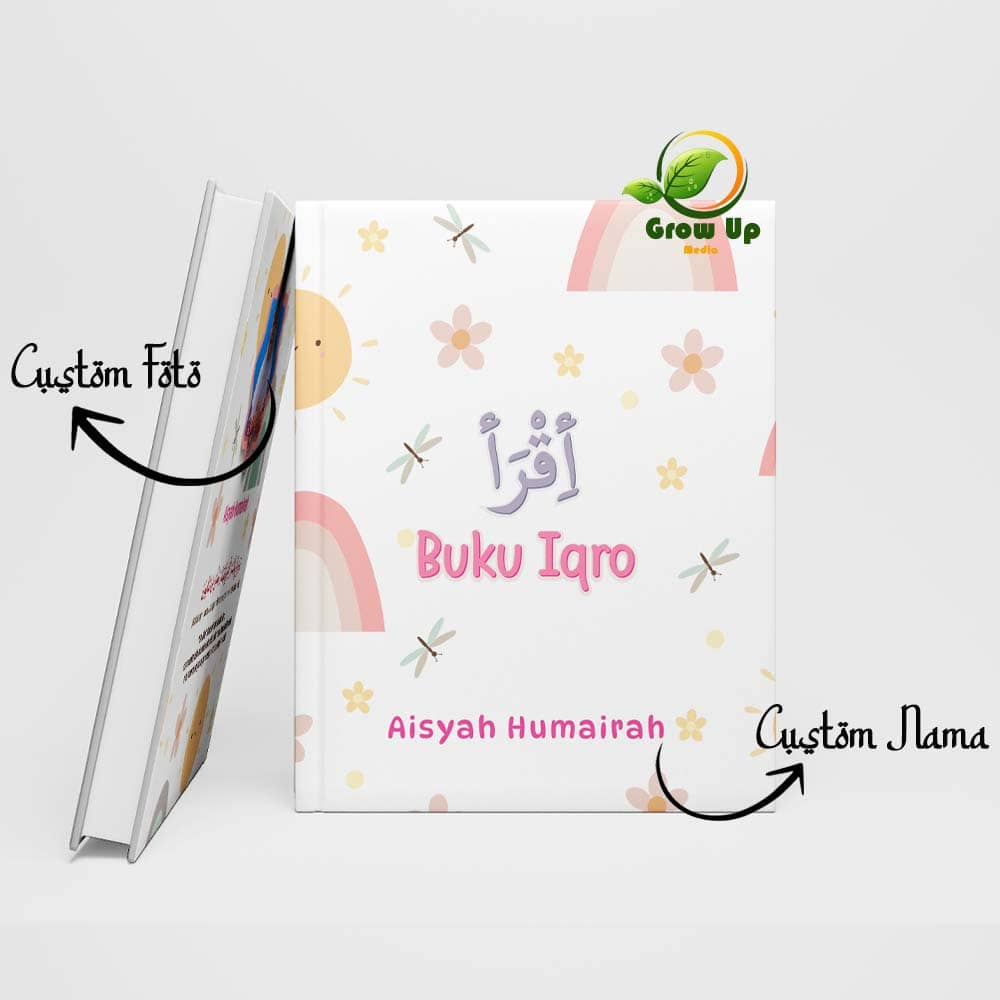 Iqro Custom Milenial Custom Nama Dan Foto Desain Full Color