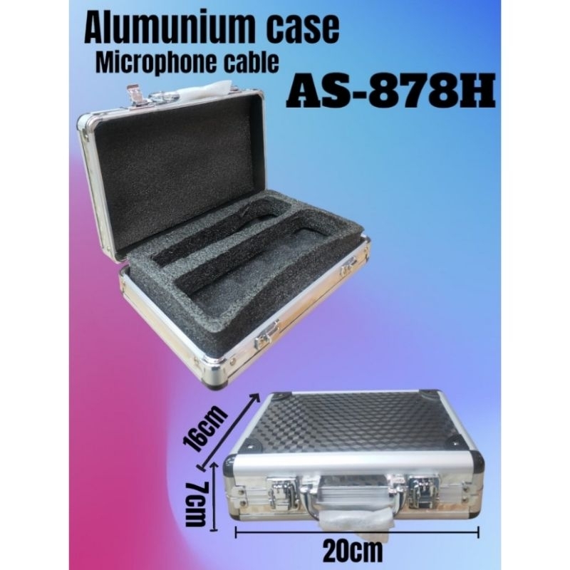 koper mic kabel aluminium case microphone vocal mic karaoke hardcase mic vocal