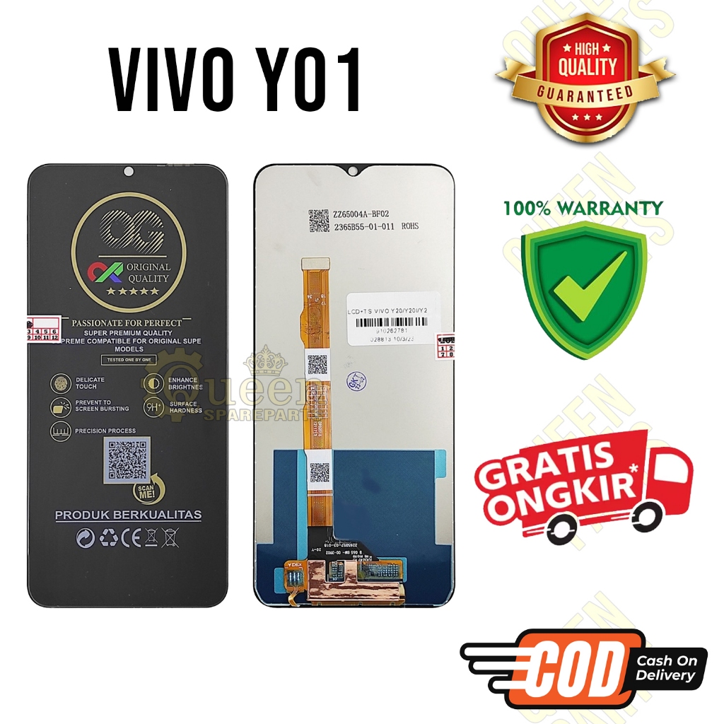 Lcd Touchcsreen Vivo Y01 Original OEM Lcd Vivo Y01
