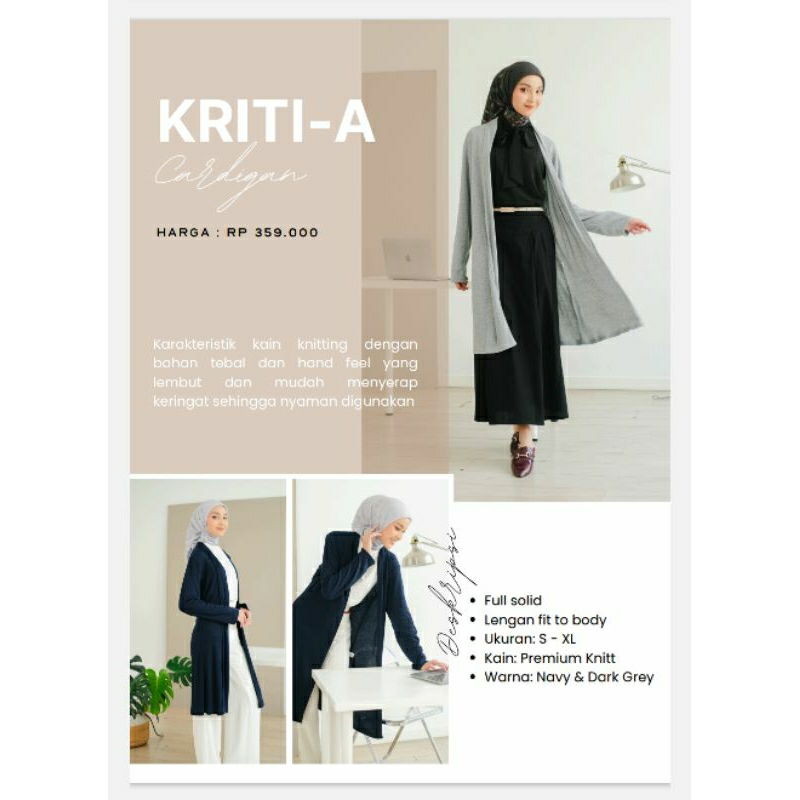 BUSANA KRITI-A CARDIGAN OUTER  BY ZOYA