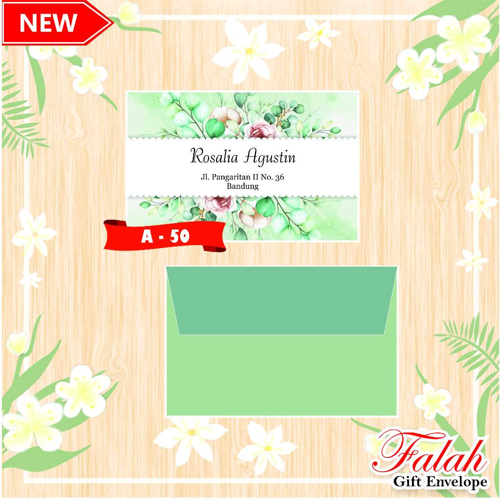 

Amplop Falah A 50 Termurah Isi 50 Lembar (Belum Termasuk Cetak)