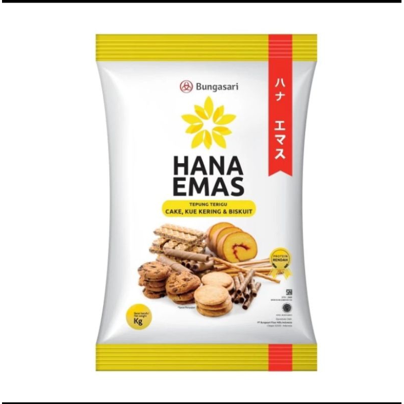 

Tepung terigu Hana emas 1 kg