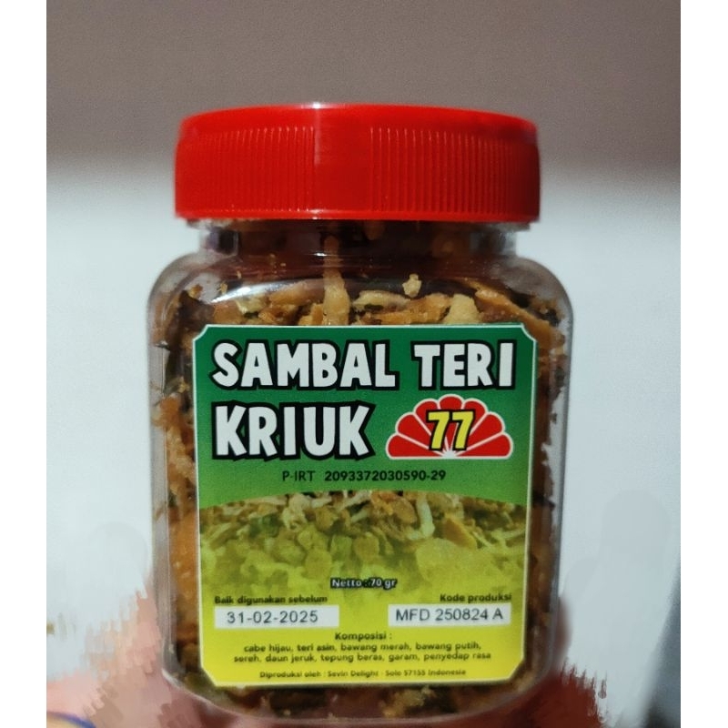 

Sambal Teri Kriuk 77 (70 gram)