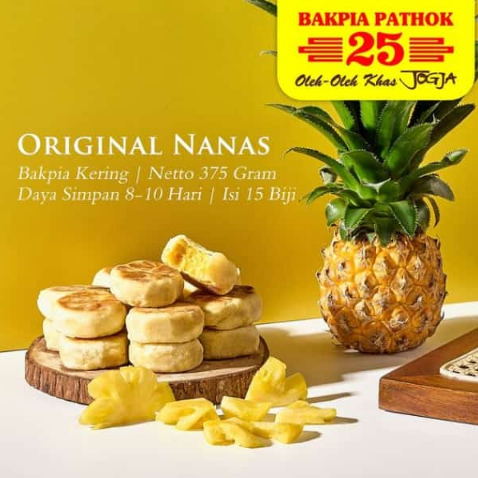 

Bakpia Pathok 25 Bakpia Nanas Bakpia Kering Oleh-Oleh Khas Jogja