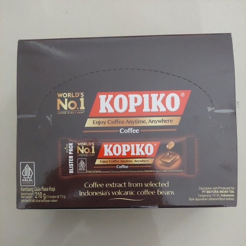 

Kopiko Blister Pack 1 Box isi 12x17.5gr Permen Kopiko Kemasan Blister