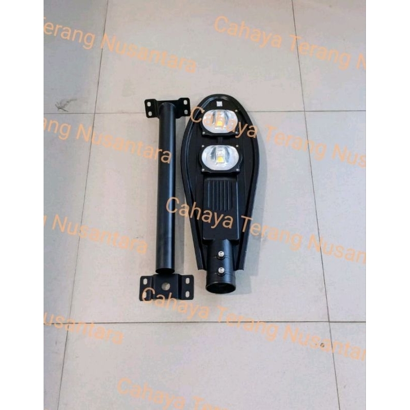 LampuJalan 100w plus tiang 50cm lampu pju 100 Watt led plus tiang 50cm lampu jalan 100watt