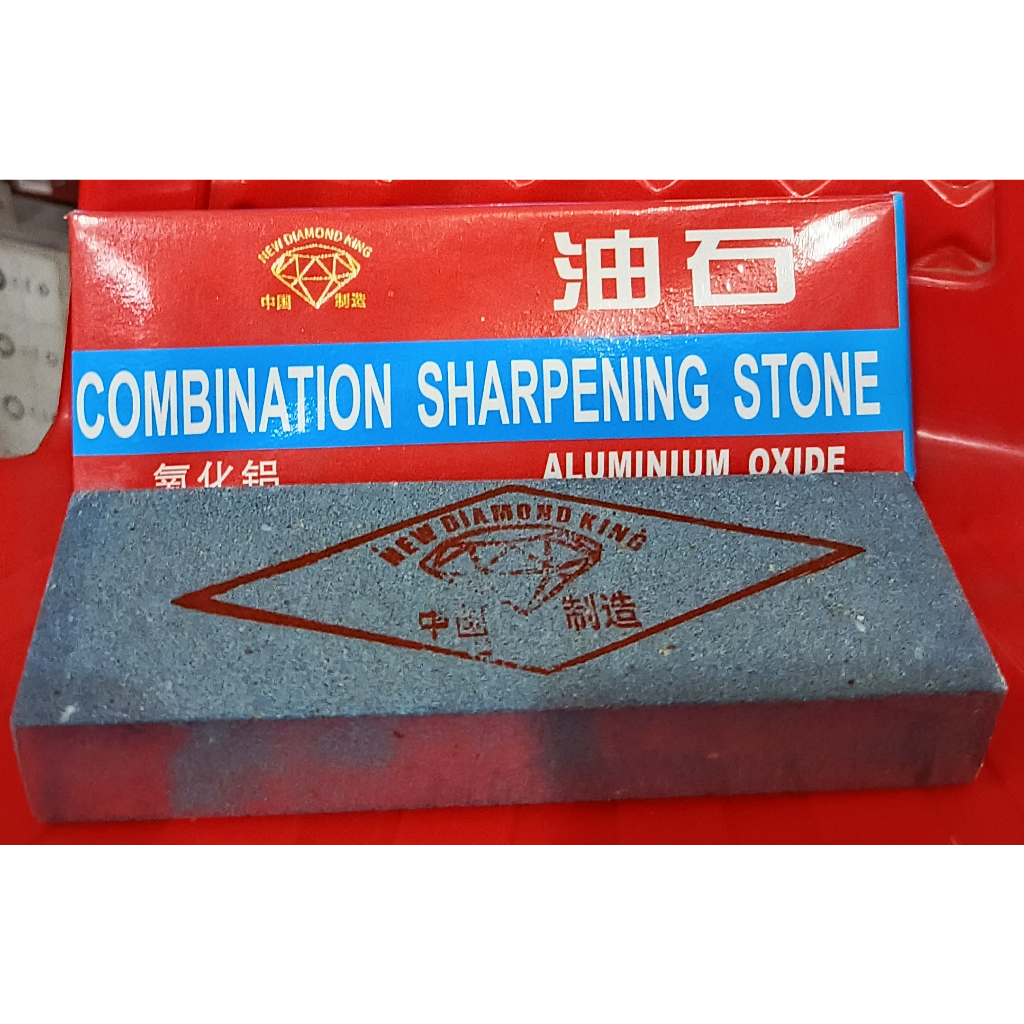batu asah kombinasi / gosok / ungkal pisau serbaguna diamond 6 inch