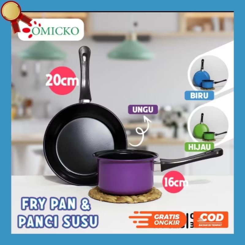 TEFLON SET 2PCS/ WAJAN PENGGORENGAN/FRY PAN 2in1