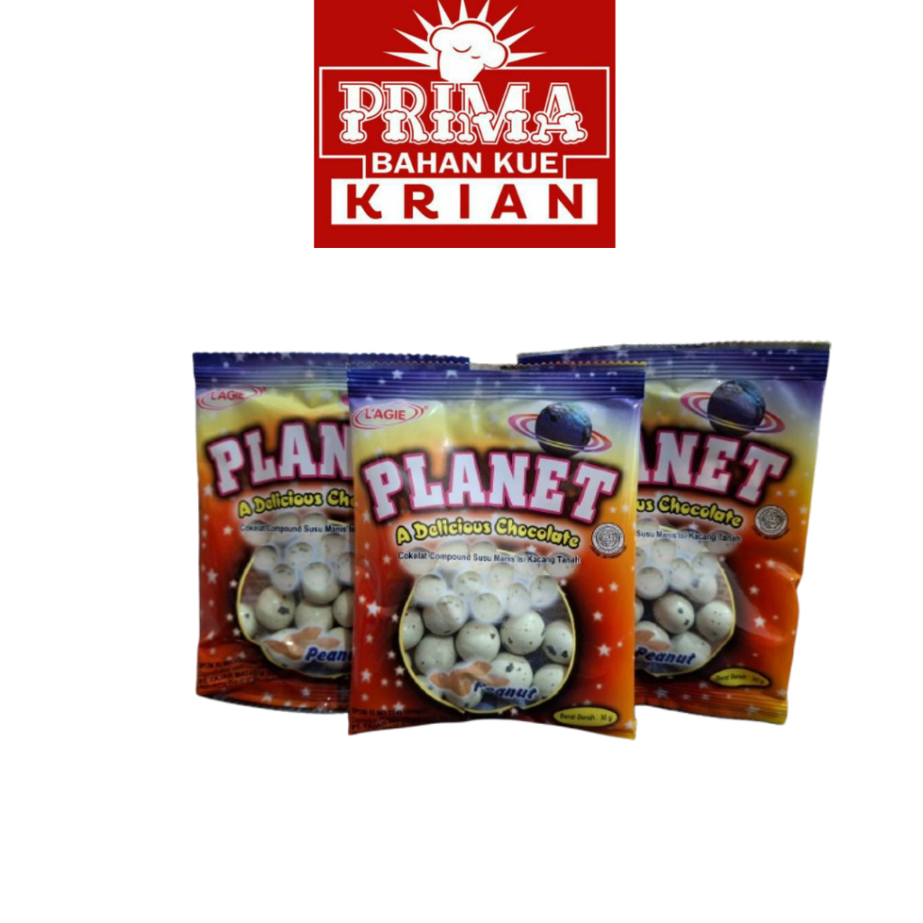 

L'GIE PLANET 30 GR ( PERMEN COKLAT ISI KACANG )