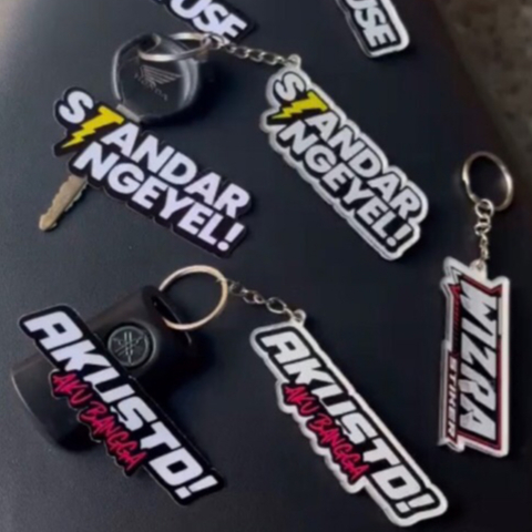 Gantungan Kunci Akrilik Custom Untuk Motor