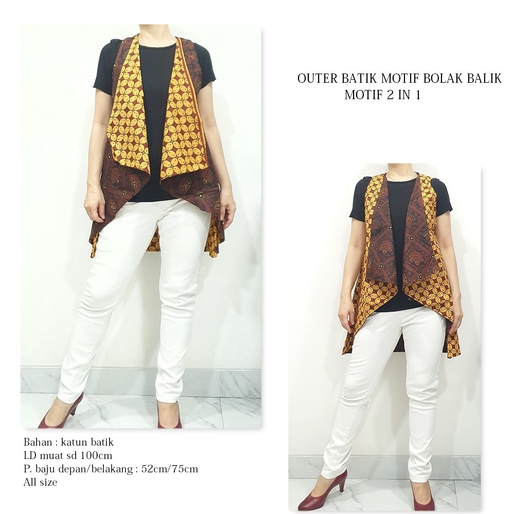 Bolero Batik Nova Motif Bolak Balik