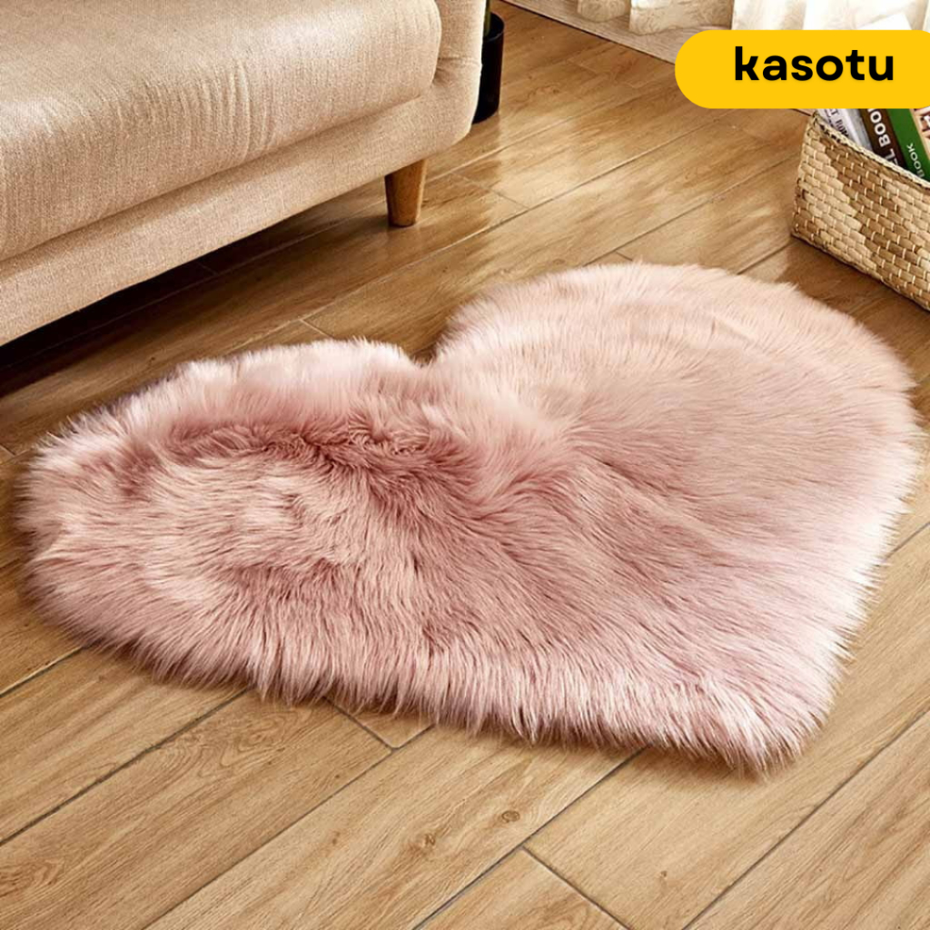 Karpet Tatakan Hiasan Dekorasi Lantai Ruang Tamu Aesthetic Bulu Kamar Tidur Tebal Premium Bludru Kec