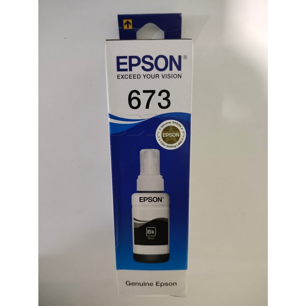 Tinta Epson T673 673 For Epson L800, L805, L850, L1800 original - Hitam
