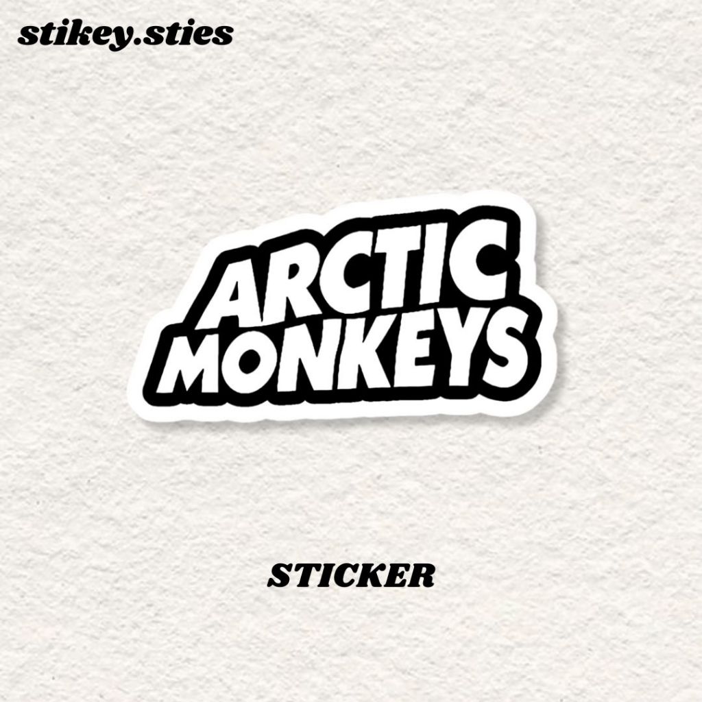 

STICKER BAND ARCTIC MONKEYS AESTHETIC BRAND ANTI AIR VINYL / STIKER HELM LAPTOP HP MOTOR TUMBLR TAS KOPER