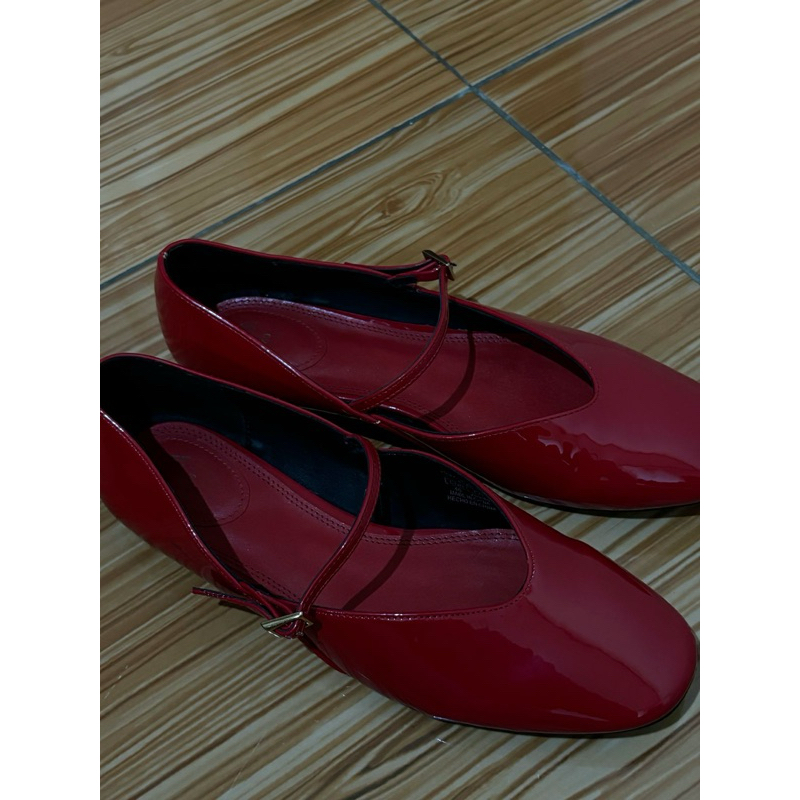 Zara Red Flats
