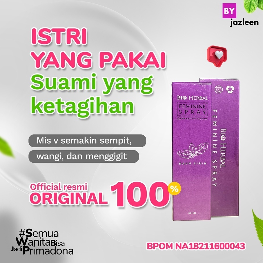 BIO HERBAL FEMININE SPRAY Pengharum Miss V Original Perapat Miss V Spray Virgin Perawatan Kewanitaan